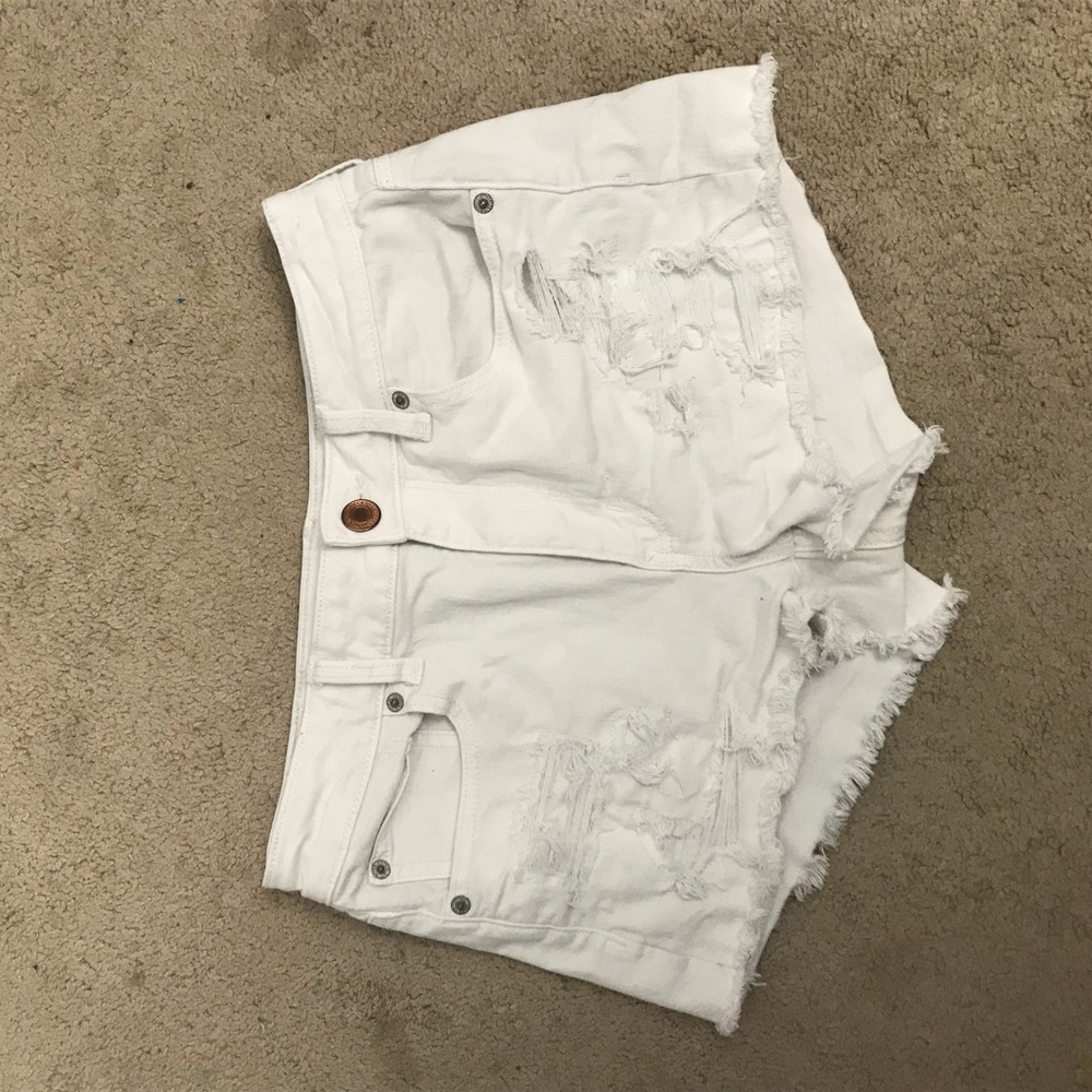 🔵WHITE AE JEAN SHORTS